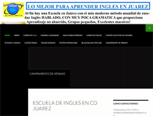 Tablet Screenshot of escueladeinglesencdjuarez.com